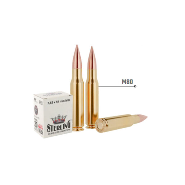 STERLING 7.62×51 mm M80 Tüfek Fişeği