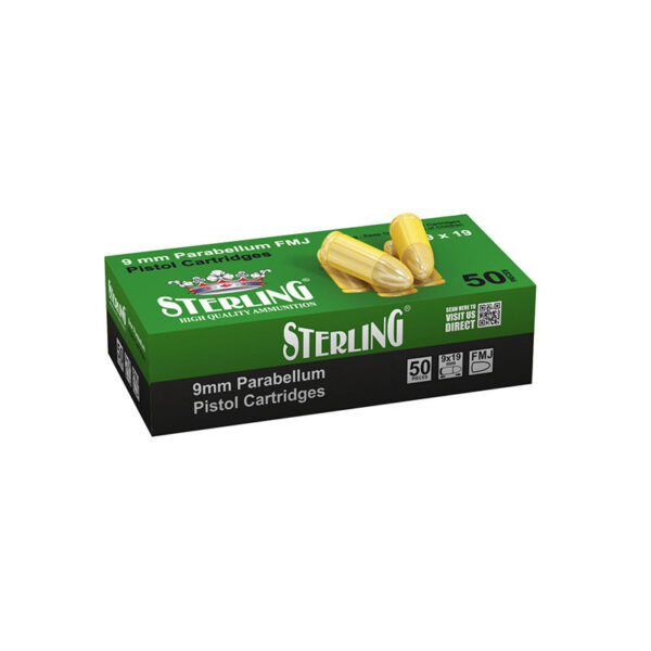 STERLING 9×19 mm Parabellum FMJ Tabanca Fişeği